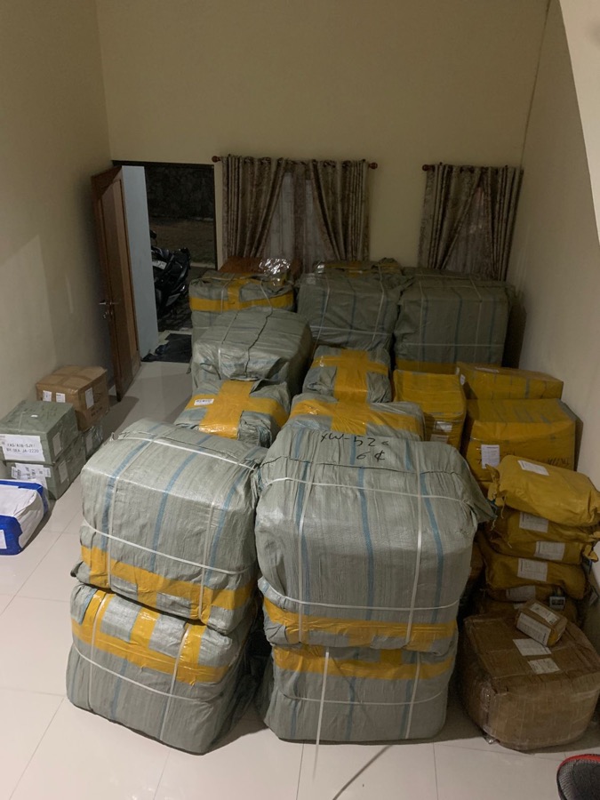 Dokumentasi paket pengiriman Amerta Cargo